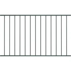 vidaXL Schuttingpaneel Woerden gepoedercoat staal 1,7 x 0,75 m antracietkleurig