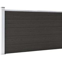 vidaXL Schuttingpaneel 175x105 cm HKC zwart