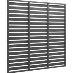 vidaXL Schuttingpaneel 180x180 cm HKC grijs