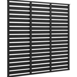 vidaXL Schuttingpaneel 180x180 cm HKC zwart