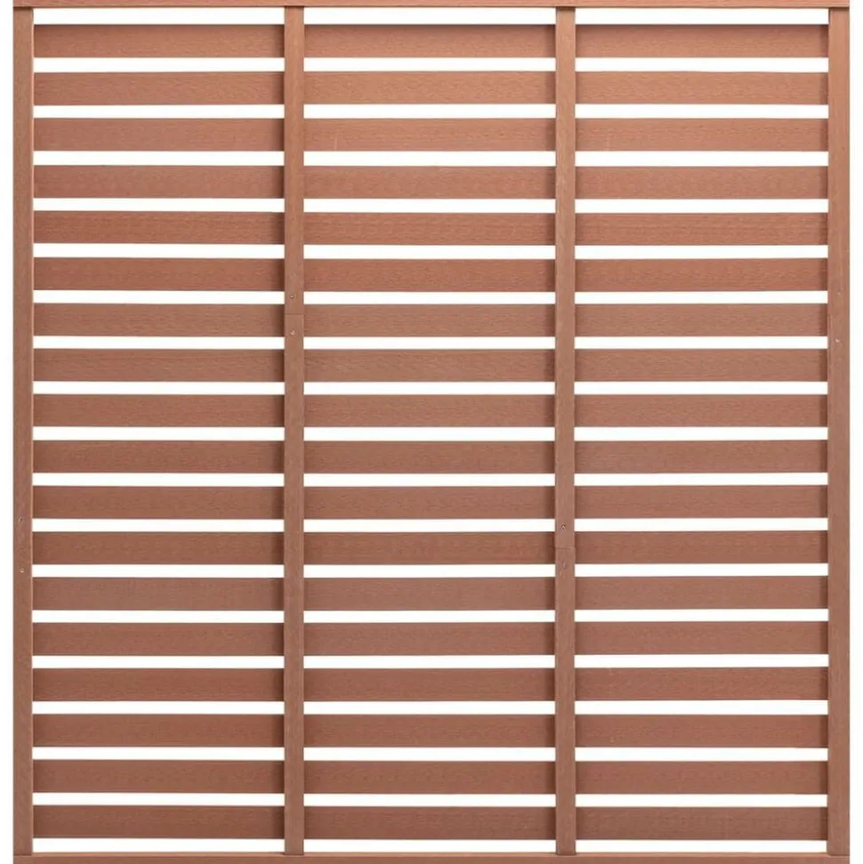 vidaXL Schuttingpaneel 180x180 cm HKC bruin