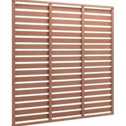vidaXL Schuttingpaneel 180x180 cm HKC bruin