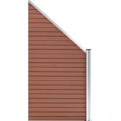vidaXL Schuttingpaneel 95x(105-180) cm HKC bruin