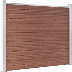 vidaXL Schuttingpaneel 180x146 cm HKC bruin