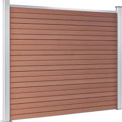 vidaXL Schuttingpaneel 180x146 cm HKC bruin