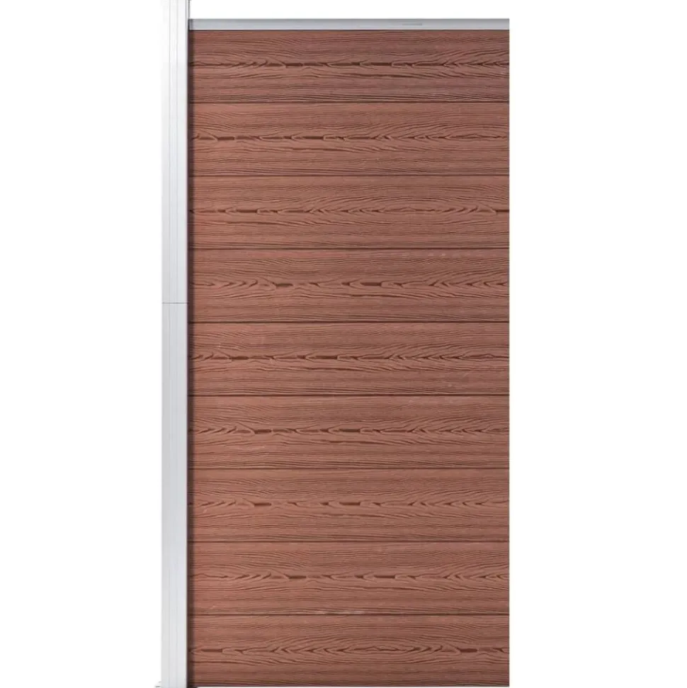 vidaXL Schuttingpaneel 95x186 cm HKC bruin