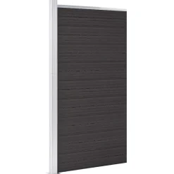 vidaXL Schuttingpaneel 95x186 cm HKC zwart