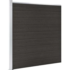 vidaXL Schuttingpaneel 175x186 cm HKC zwart