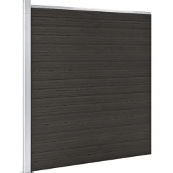 vidaXL Schuttingpaneel 175x186 cm HKC zwart
