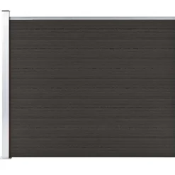 vidaXL Schuttingpaneel 175x146 cm HKC zwart