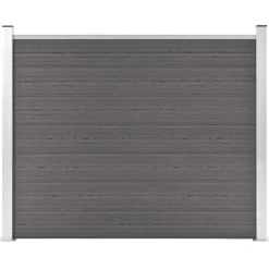 vidaXL Schuttingpaneel 180x146 cm HKC grijs