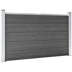 vidaXL Schuttingpanelenset 699x105 cm HKC zwart