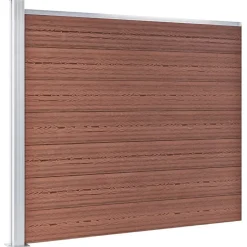 vidaXL Schuttingpanelenset 526x146 cm HKC bruin