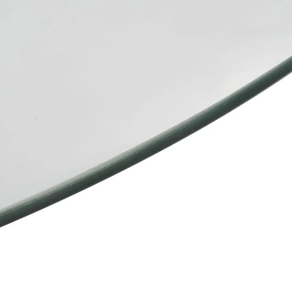 vidaXL Serveerbord draaiend 60 cm gehard glas transparant
