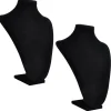 vidaXL Sieradenhouder voor ketting 23x11,5x30 cm zwart 2 st