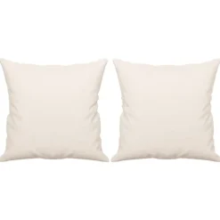 vidaXL Sierkussens 2 st 40x40 cm microvezelstof beige