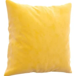 vidaXL Sierkussens 2 st 40x40 cm fluweel geel
