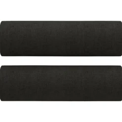 vidaXL Sierkussens 2 st 15x50 cm stof zwart