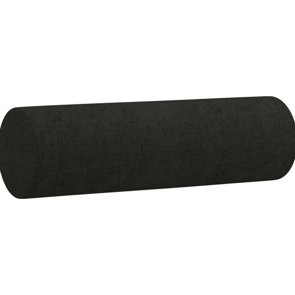 vidaXL Sierkussens 2 st 15x50 cm stof zwart