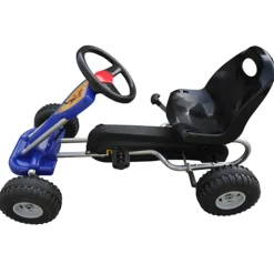 vidaXL Skelter met pedalen blauw