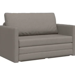 vidaXL Slaapbank 110cm Taupe Stof