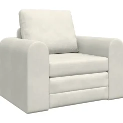 vidaXL Slaapbank Crème 98 x 71 x 83 cm Fluweel