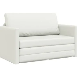 vidaXL Slaapbank Wit 124 x 71 x 78 cm Kunstleer