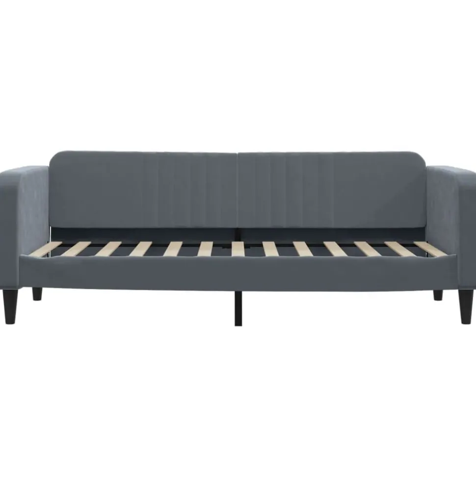 vidaXL Slaapbank 80x200 cm fluweel donkergrijs