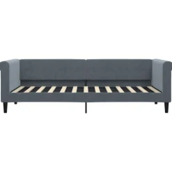 vidaXL Slaapbank 80x200 cm fluweel donkergrijs