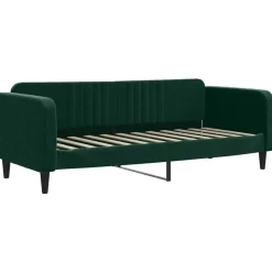 vidaXL Slaapbank 80x200 cm fluweel donkergroen