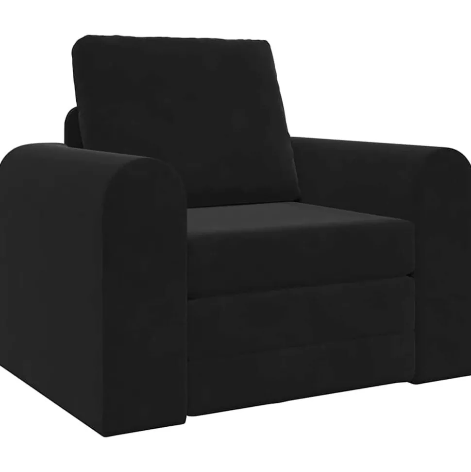 vidaXL Slaapbank Zwart 98 x 71 x 83 cm Fluweel