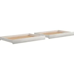 vidaXL Slaapbanklades 2 st massief grenenhout wit