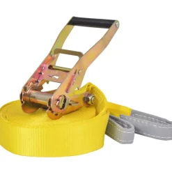 vidaXL Slackline 15 m x 50 mm 150 kg geel