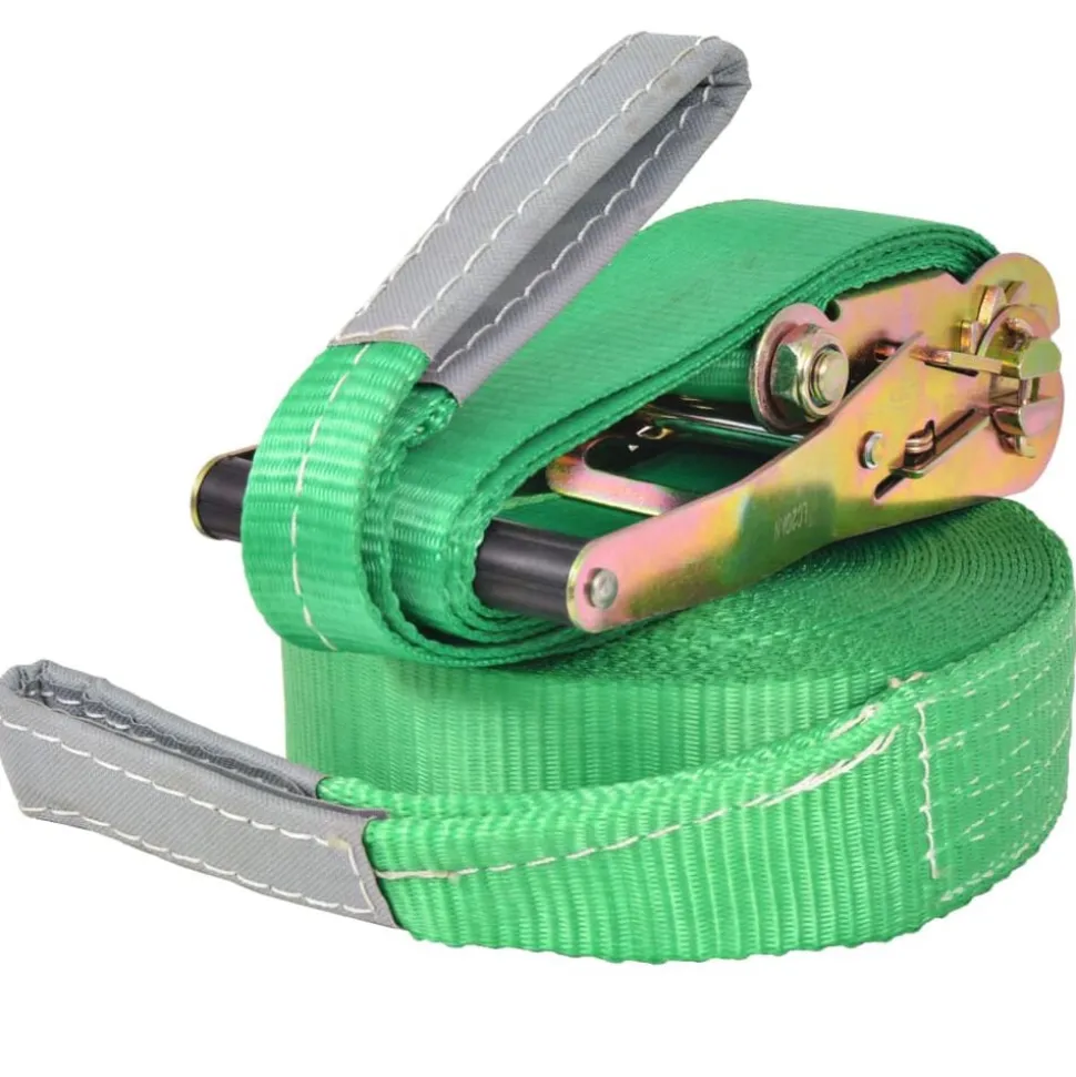 vidaXL Slackline 15 m x 50 mm 150 kg groen
