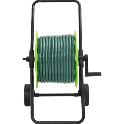 vidaXL Slanghaspelkar met 30 m slang PVC groen