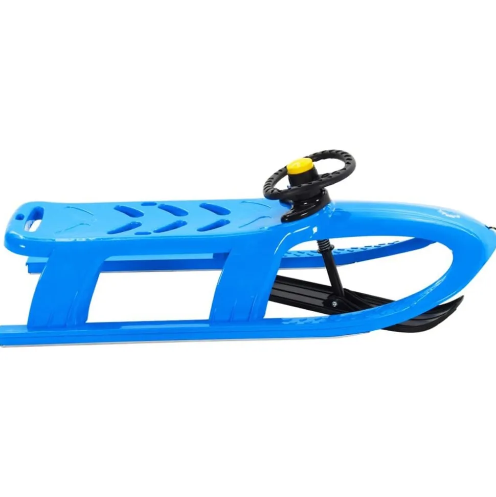 vidaXL Slee met stuur 102,5x40x23 cm polypropeen blauw