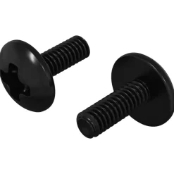 vidaXL Sleeve Schroeven 2 pcs Zwart M4 x 10 mm Staal