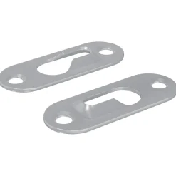 vidaXL Sleufhanger 2 pcs Zilver 45 x 16 x 3.5 mm IJzer