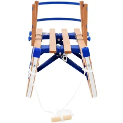 vidaXL Sneeuwslee met rugleuning inklapbaar 119 cm hout