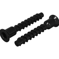 vidaXL Socket cap head schroef 2 pcs Zwart 7 x 40 mm IJzer