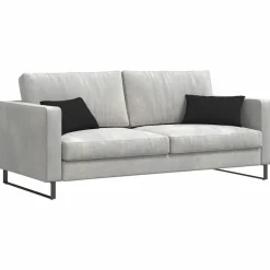 vidaXL Sofa Kussens 2 stuks Zwart 50 x 30 cm Stof