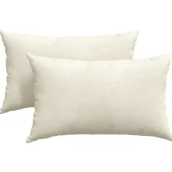 vidaXL Sofa Kussens 2 stuks Crème 50 x 30 cm Cordstof