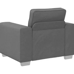 vidaXL Sofa Stoel Donkergrijs 100 cm Stof