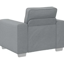 vidaXL Sofa Stoel Lichtgrijs 100 cm Stof