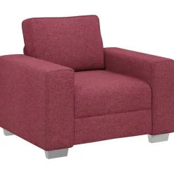 vidaXL Sofa Stoel Wijnrood 100 cm Stof