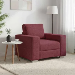 vidaXL Sofa Stoel Wijnrood 100 cm Stof
