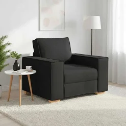 vidaXL Sofa Stoel Zwart 100x78x84 cm Stof
