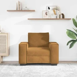 vidaXL Sofastoel Bruin 100x78x84 cm Fluweel
