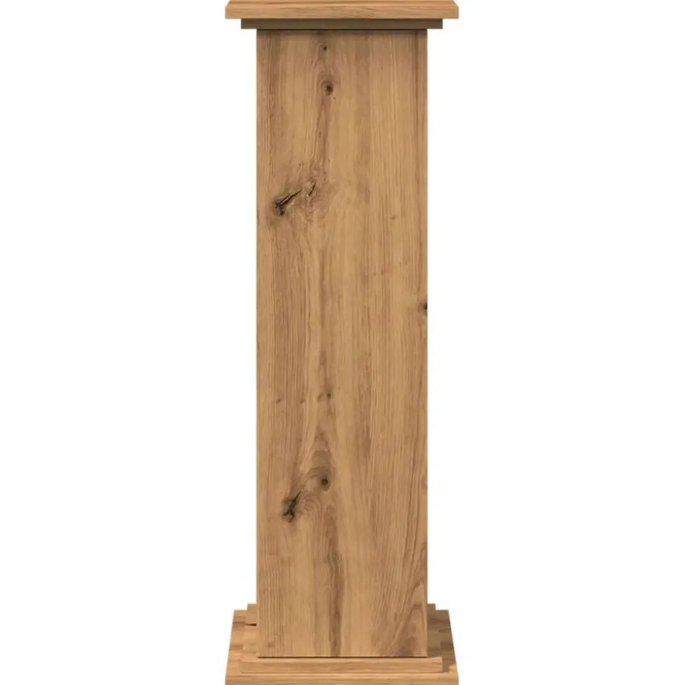 vidaXL Sokkel met opbergruimte 31x30x90 cm hout artisanaal eikenkleur