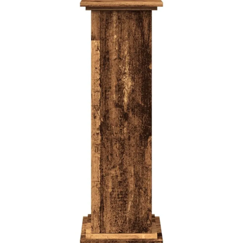 vidaXL Sokkel met opbergruimte 31x30x90 cm bewerkt hout oud houtkleur